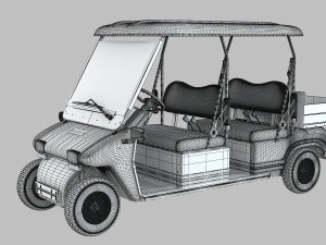 Melex Passenger Electirc Vehicle 3D Model