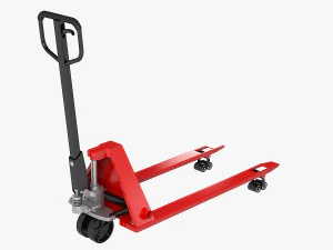 Porta-paletes manual hidr&aacute;ulico Modelo 3D