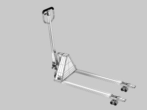 Hydraulic Hand Pallet Truck 3D Modell