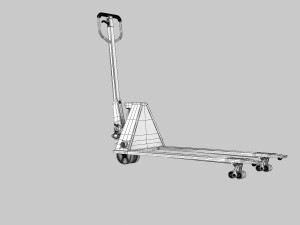 Hydraulic Hand Pallet Truck 3D Modell
