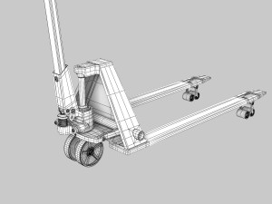 Hydraulic Hand Pallet Truck 3D Modell