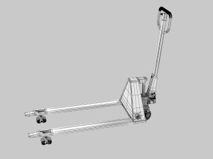 Hydraulic Hand Pallet Truck 3D Modell