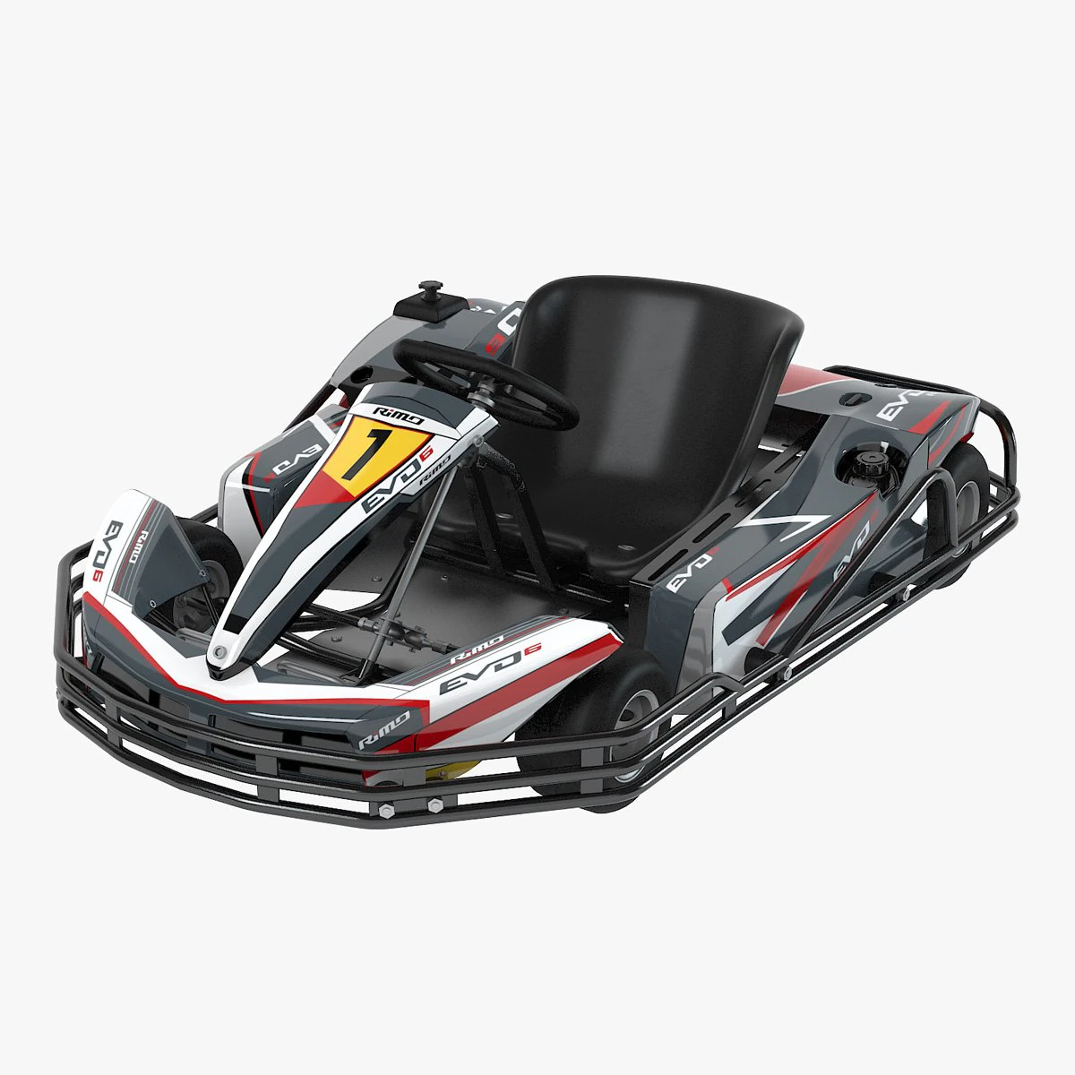 Rimo Evo6 Kart 3D Model .c4d .max .obj .3ds .fbx .stl .blend 