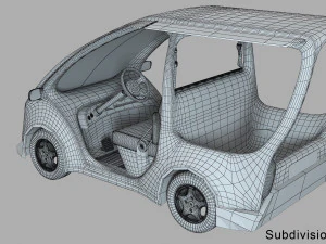 Automobile di concetto di golf Modello 3D