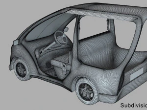 Automobile di concetto di golf Modello 3D