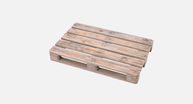 Wooden Pallet 3D 模型 .c4d .max .obj .3ds .fbx .stl .blend 