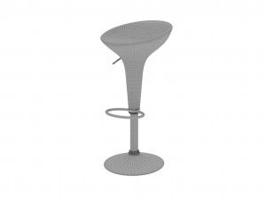 Tetchair nail round bar chair 3D 模型