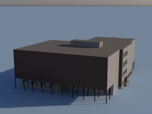Office warehouse industrial building Modelo 3D