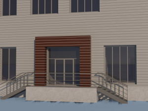 Office warehouse industrial building Modèle 3D