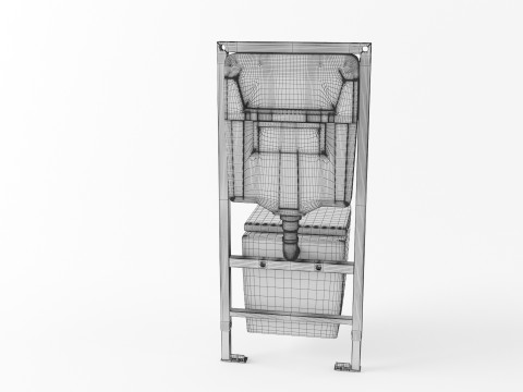 Geberit wall mounted toilet installation 3Dモデル