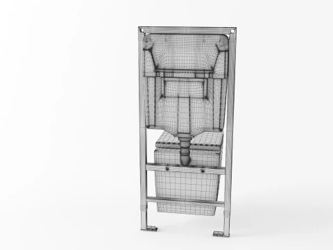 Geberit wall mounted toilet installation 3D Model