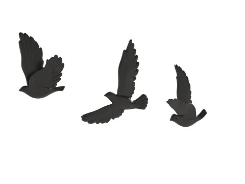 Decorative birds sculptures 3D Model