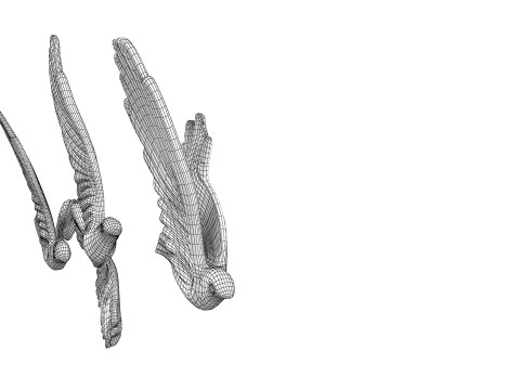 Decorative birds sculptures 3D Model