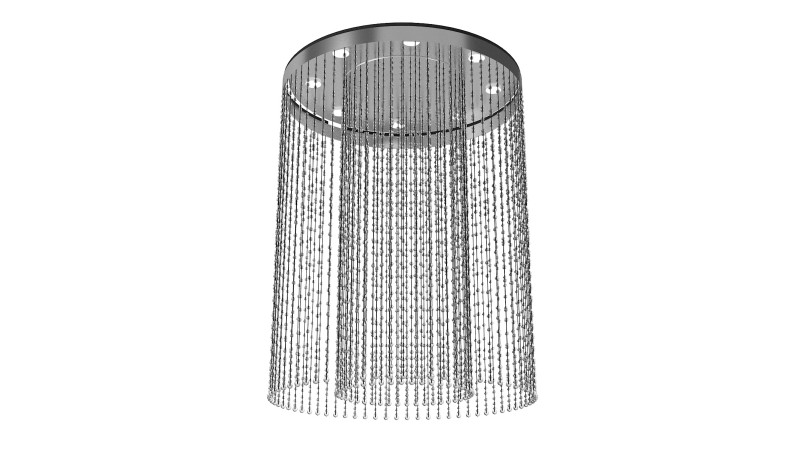 Artglass Ramona CE ceiling flush crystal round chandelier 3D-Modell .c4d .max .obj .3ds .fbx .stl .blend 