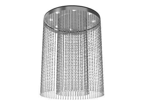 Artglass Ramona CE ceiling flush crystal round chandelier 3D मॉडल