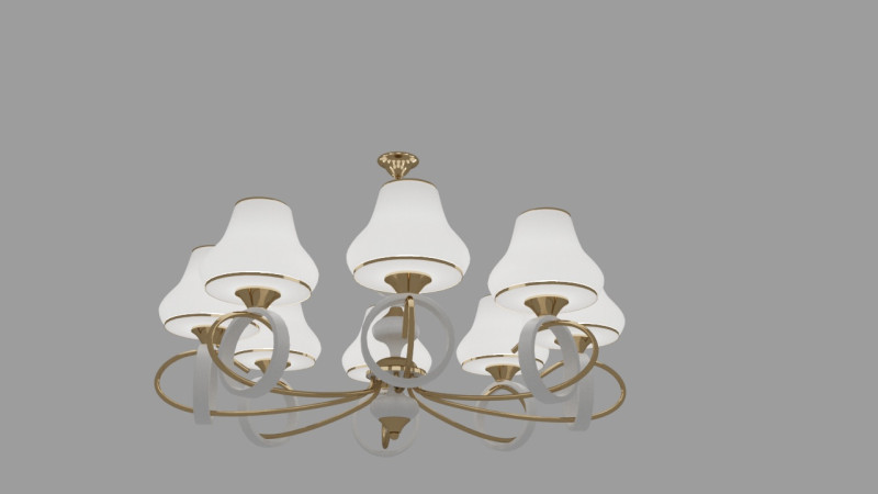 Arte Milano Florentia-2387 302387 chandelier 3D Model .c4d .max .obj .3ds .fbx .stl .blend 