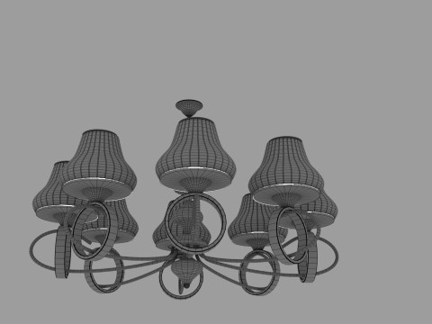 Arte Milano Florentia-2387 302387 chandelier 3D Model