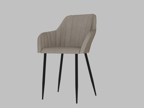 Woodville slam side chair 3D Model