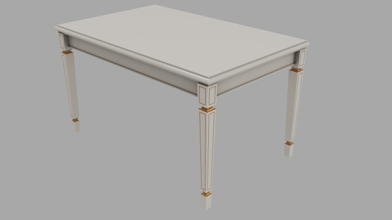 Mebelik Vasko V818215 Coffee table classic 3D 模型 .c4d .max .obj .3ds .fbx .stl .blend