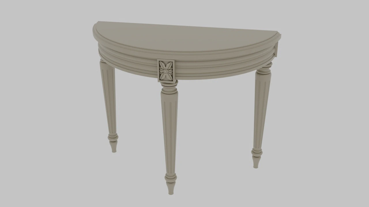 Inlavka Ludovik console LGD3 3D Model .c4d .max .obj .3ds .fbx .stl .blend 