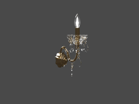 AmbrellalightTR4911 classic traditional wall lamp 3D Model