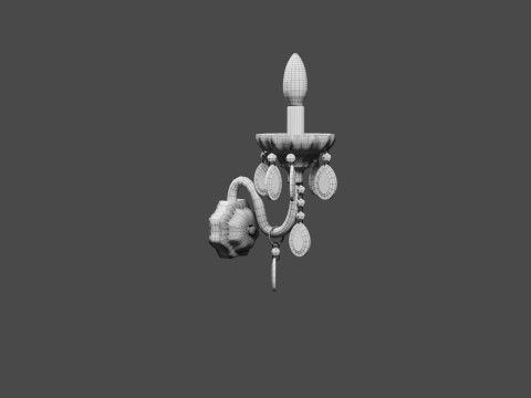 AmbrellalightTR4911 classic traditional wall lamp 3D 模型