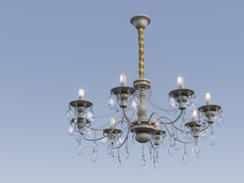 Ambrella light Traditional TR4945 8 bulb chandelier 3D Model