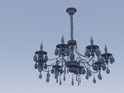 Ambrella light Traditional TR4945 8 bulb chandelier 3D Модель