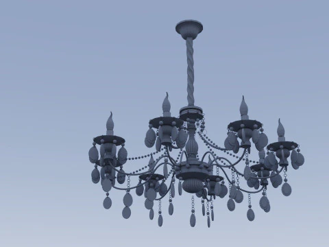 Ambrella light Traditional TR4945 8 bulb chandelier 3D Model