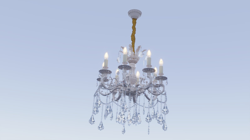 Omnilux OML44403-08 classical chandelier 3D 모델 .c4d .max .obj .3ds .fbx .stl .blend 