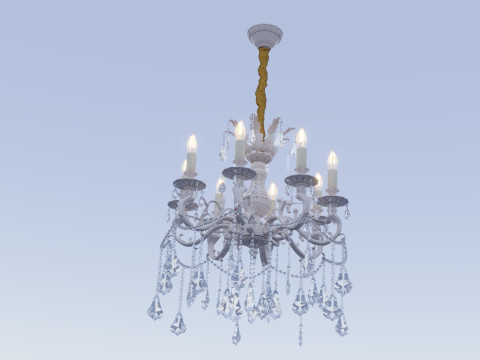 Omnilux OML44403-08 classical chandelier Modelo 3D