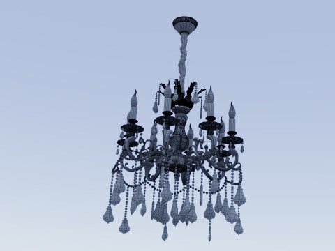 Omnilux OML44403-08 classical chandelier 3D 모델