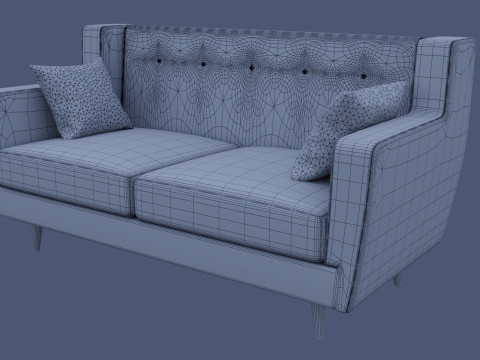 Mebelik Brighton 2 Sofa Model 3D
