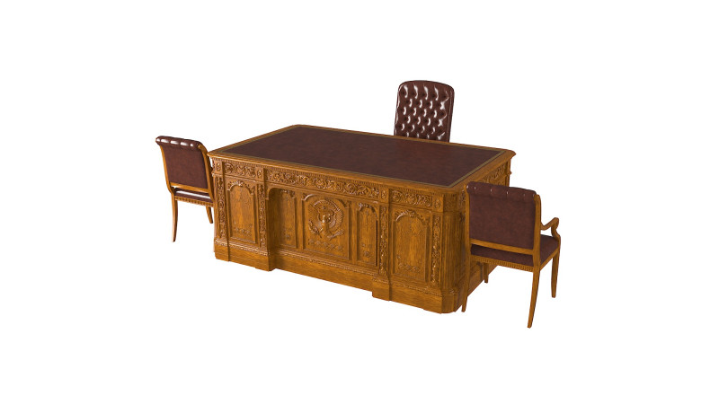 Resolute Table president 3D Model .c4d .max .obj .3ds .fbx .stl .blend 