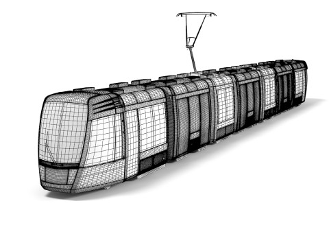 阿尔斯通西塔迪斯有轨电车 3D 模型