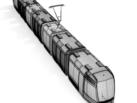 Alstom Citadis Tramway 3D Model