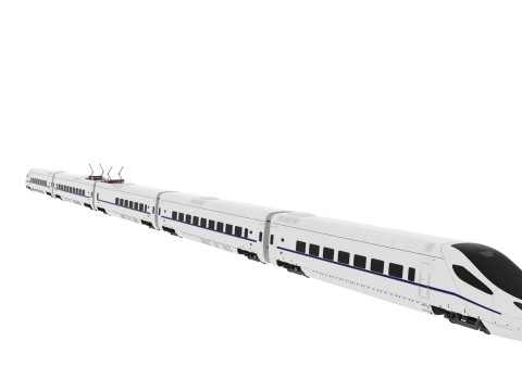 High Speed rail train 3D Model