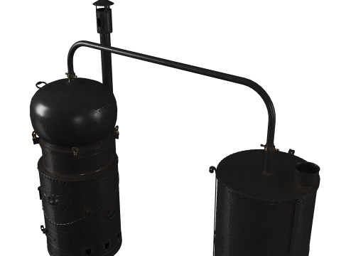 Moonshine-apparaatset 3D Model