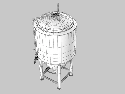 Beer Fermenter Tank 3D Model