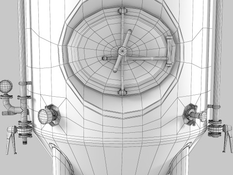 Beer Fermenter Tank 3D Model