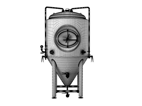 Beer Fermenter Tank 3D Model