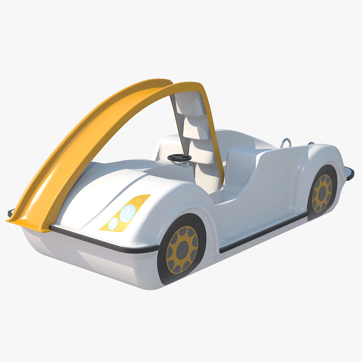 Pedal Boat 3D Model .c4d .max .obj .3ds .fbx .stl .blend 