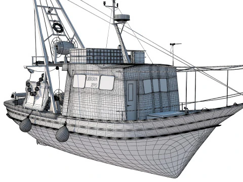 Fishing vessel 3D Model