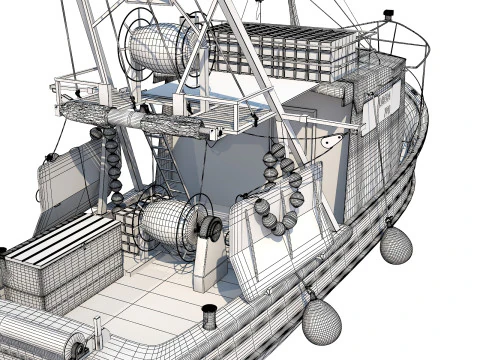 Fishing vessel 3D Model