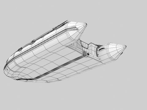 Saturn Inflatable Boat 3D Model
