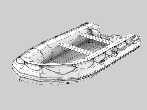 Saturn Inflatable Boat 3D Model