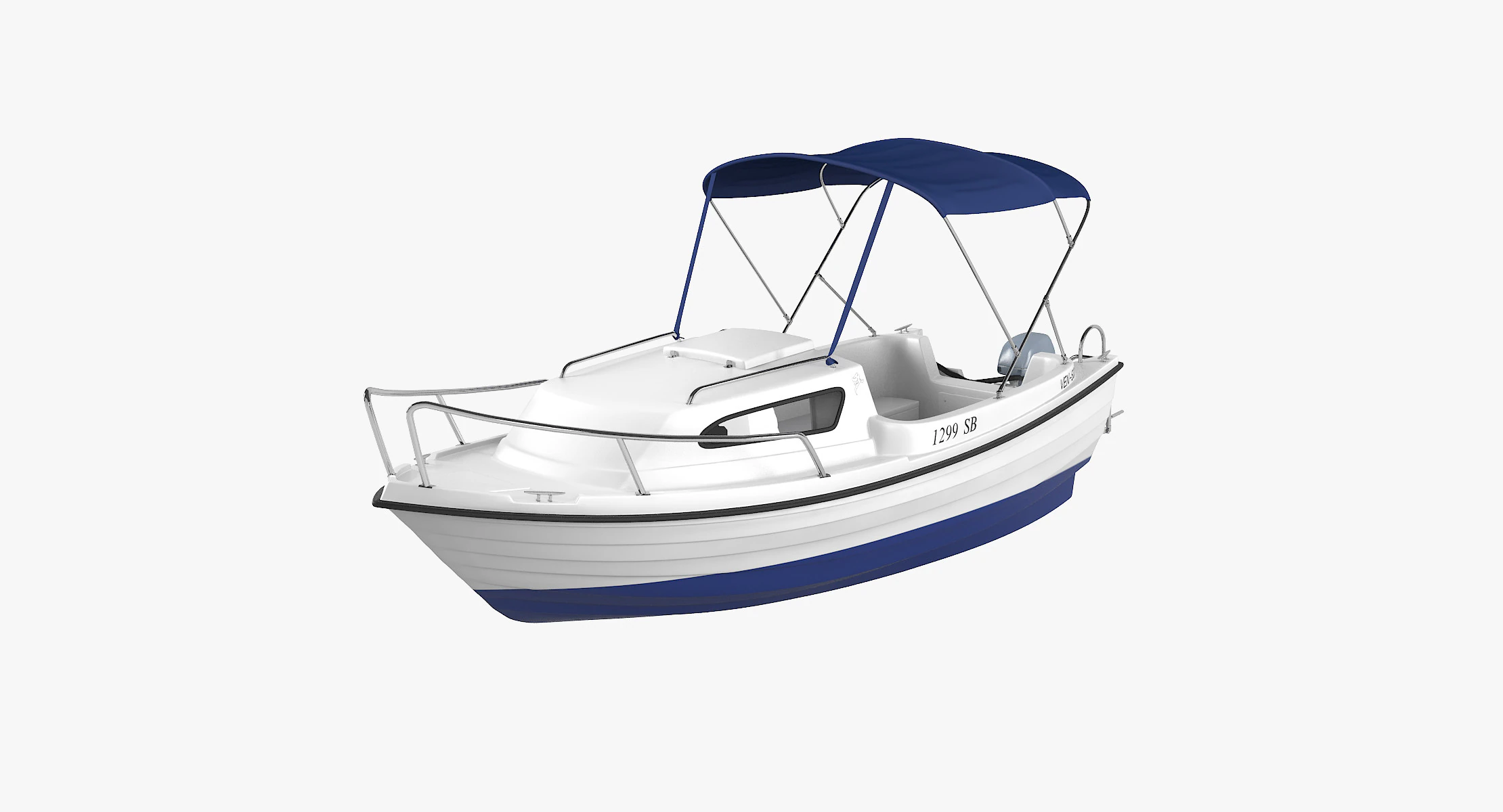 Ven 501 Boat 3D Model .c4d .max .obj .3ds .fbx .stl .blend 
