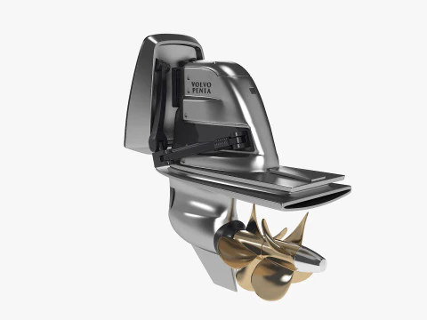 Volvo Penta Boat Engine 3D Model