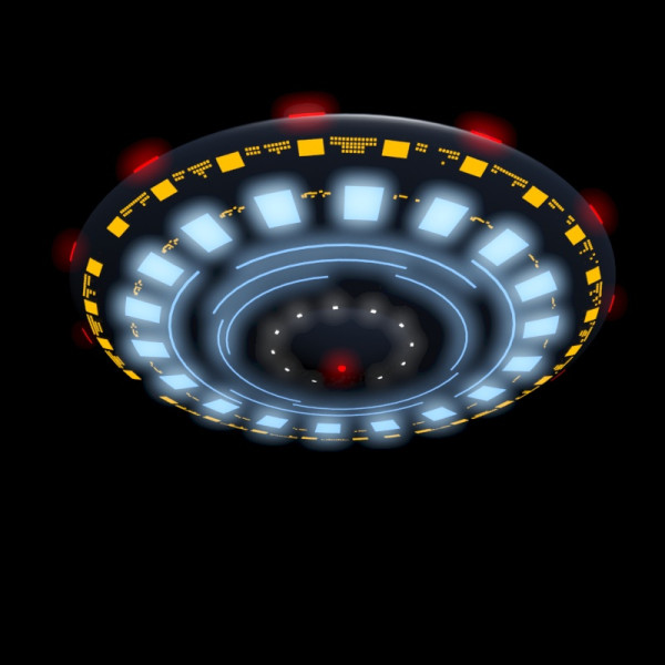 UFO 3D 모델 .c4d .max .obj .3ds .fbx .stl .blend 