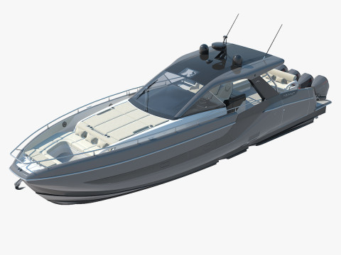 Яхта Azimut Verve 47 3D Модель